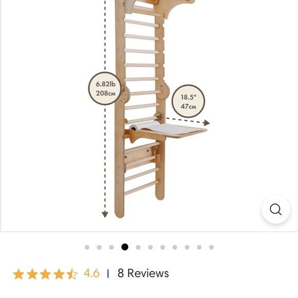 Goodevas indoor wood Swedish ladder - Picture 4 of 6